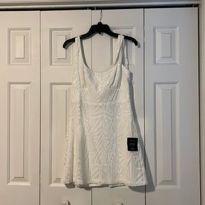 Lulus white sequence dress